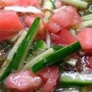 さっぱり☆もずくと野菜のサラダ　【サラダ】